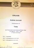 Andrea und Catinka's Urkunde Andrea und Catinka's Urkunde